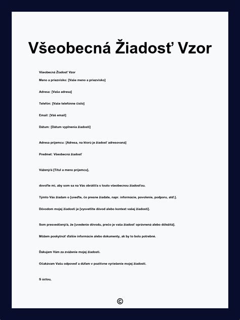 Vzor formulára žiadosti o rodičovskú dovolenku