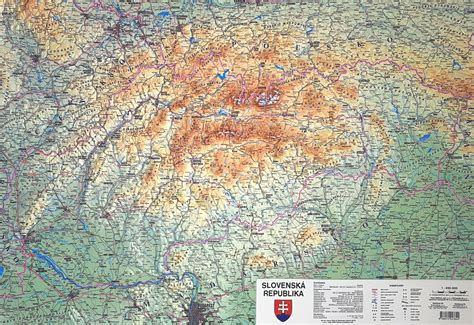 Mapa Slovenska s vyznačenou 50 km vzdialenosťou