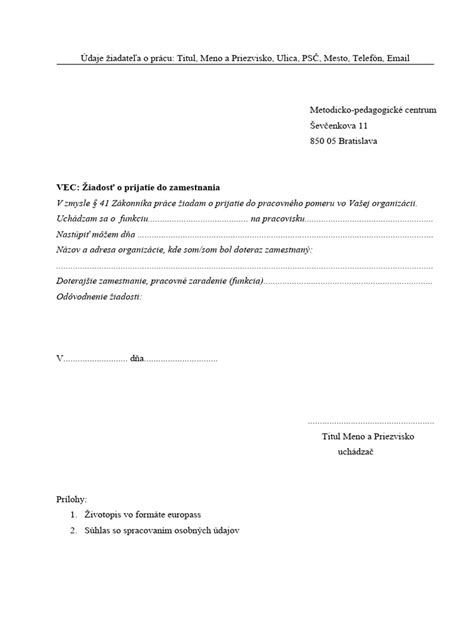 administrativny postup podania ziadosti