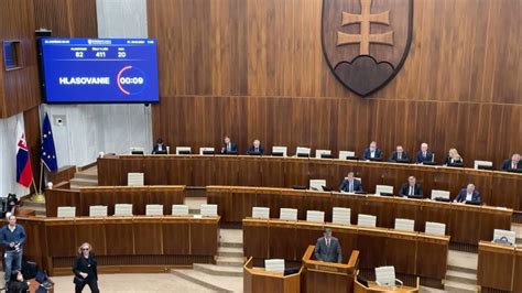 Hlasovanie poslancov v Národnej rade o ústavnom zákone