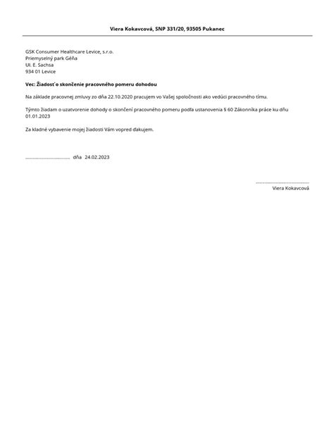 Zrušenie pracovného miesta