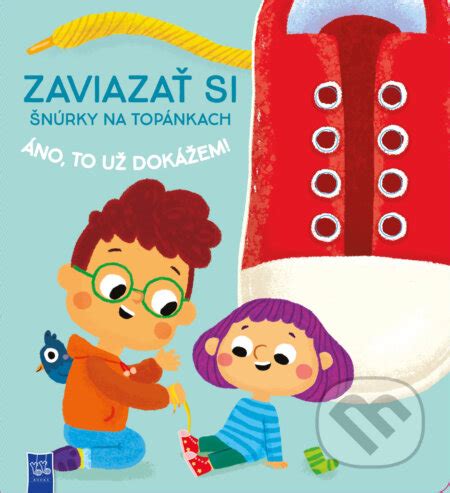 Ilustrácia dieťaťa, ktoré si viaže šnúrky na topánkach