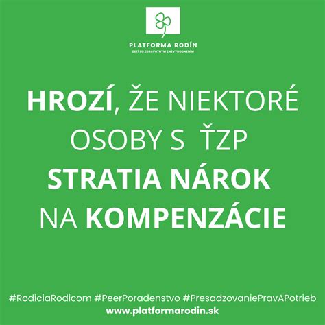 Kompenzácie pre osoby so ZŤP
