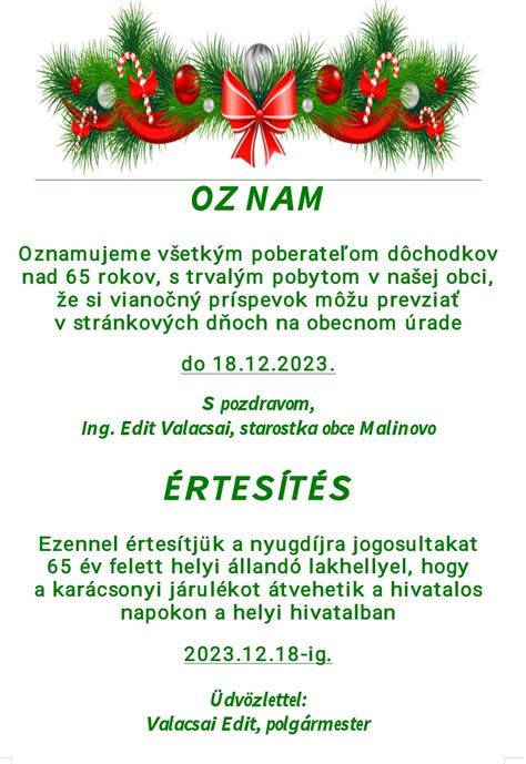 Vianočný príspevok pre dôchodcov