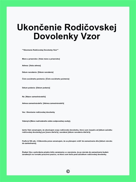 Evidencia rodičovskej dovolenky