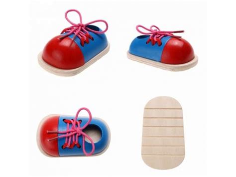 Drevené topánky na viazanie šnúrok