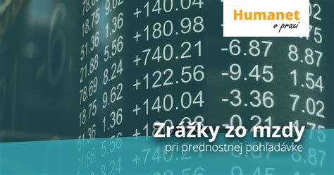 Infografika o výpočte zrážok zo mzdy