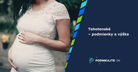 Infografika: Tehotenské - podmienky a výpočet