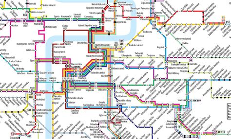 Mapa MHD Praha