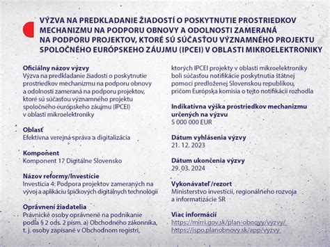 Ilustrácia výzvy na predkladanie projektov