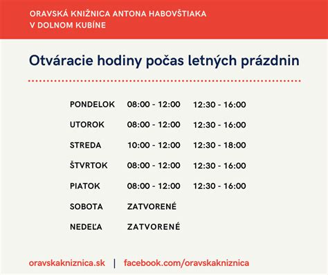 Grafické znázornenie otváracích hodín pohrebiska počas roka