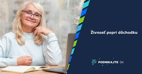Ilustrácia dôchodcu pracujúceho na živnosť