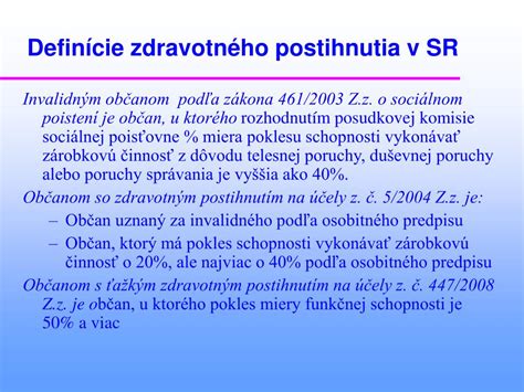 Percentuálna miera poklesu schopnosti vykonávať zárobkovú činnosť