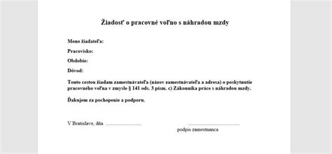 Pracovné voľno pri úmrtí blízkeho