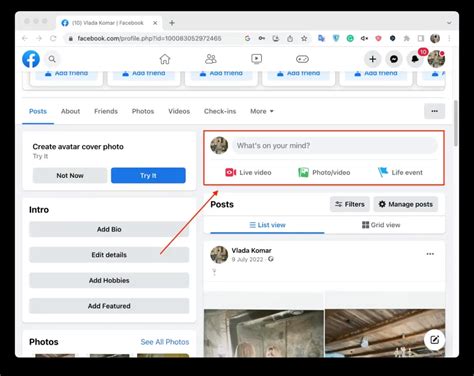 Archivácia príspevku na Facebooku