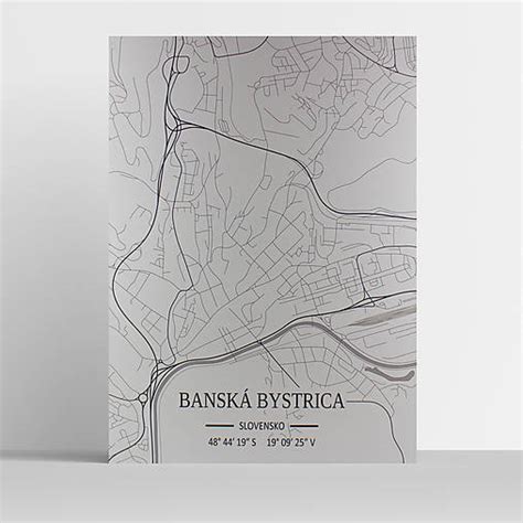 Mapa Banskej Bystrice s vyznačenými miestami pre seniorov