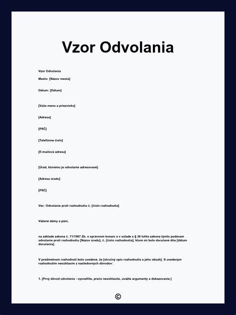 Ilustrácia: Podávanie odvolania