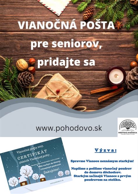 Vianočná pošta pre seniorov