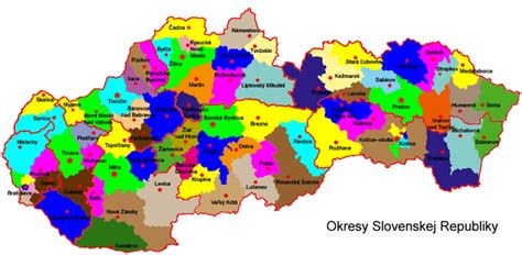 Mapa Slovenska s mierou nezamestnanosti podľa okresov