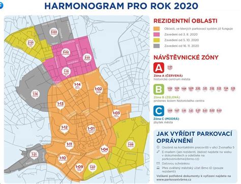 Mapa parkovacích zón Košice