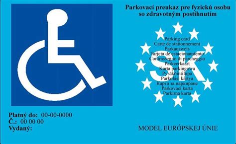 Parkovací preukaz ZŤP a symbol invalidného vozíka