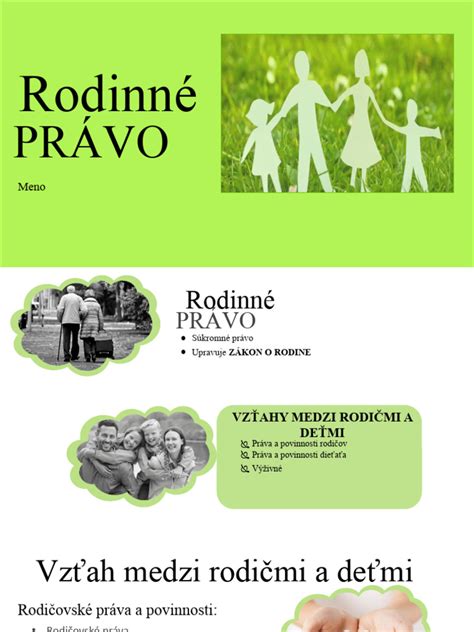 Rodinné právo a modely starostlivosti o dieťa