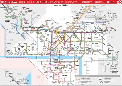 Mapa pracovísk DPB v Bratislave