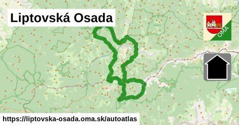 Mapa obce Liptovská Osada