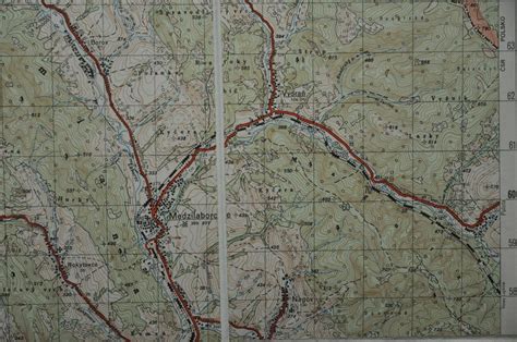 Mapa s vyznačenou obcou Habura a mestom Medzilaborce