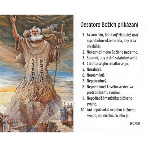Schéma desiatich Božích prikázaní.