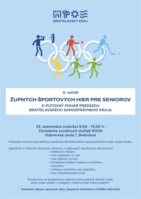 Infografika: Prehľad športových disciplín pre seniorov