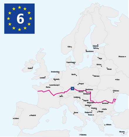 Cyklotrasa Eurovelo 6 pozdĺž Dunaja