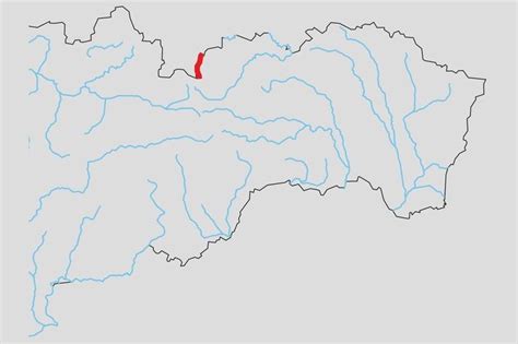 Mapa hlavných riek Slovenska