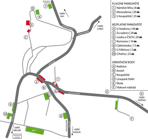Mapa vyhradených parkovacích miest v Poprade