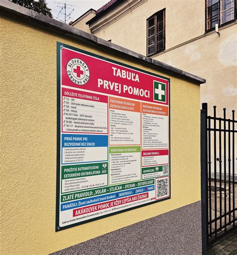 Informačná tabuľa o sociálnej pomoci pre utečencov