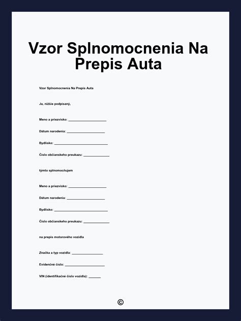 Postup elektronického prepisu auta