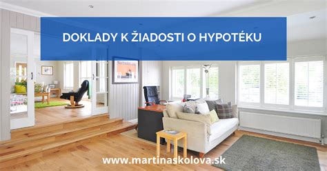 Doklady k žiadosti o hypotéku