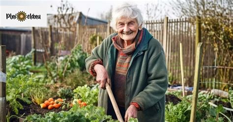 Ilustrácia seniorov v záhrade