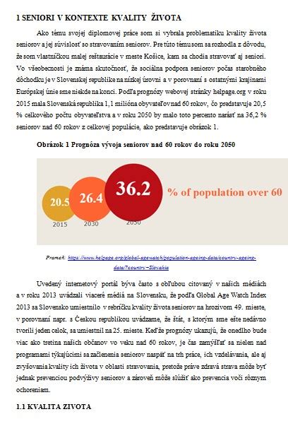 Infografika o faktoroch kvality života seniorov