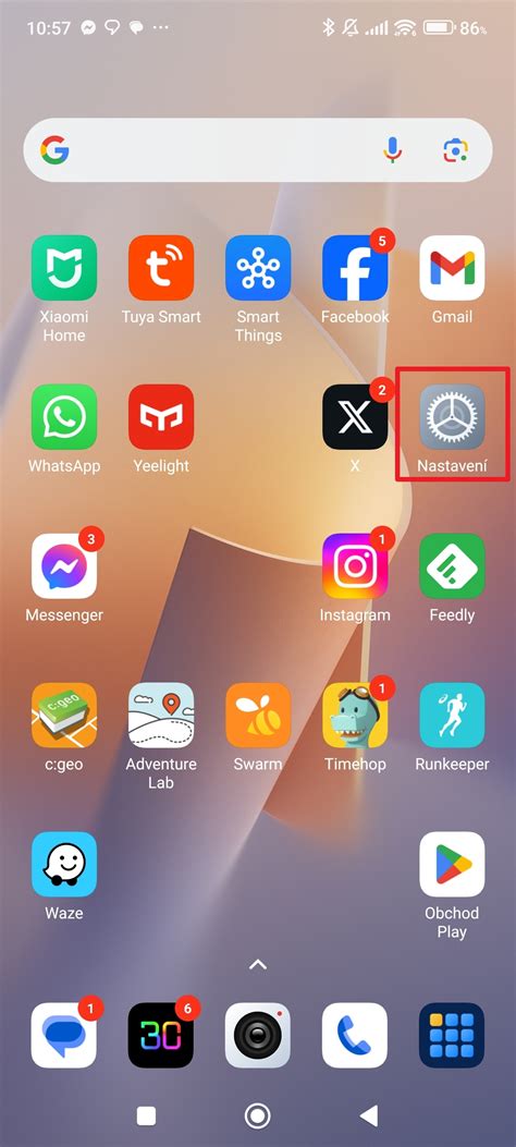 ukážka senior launcheru na dotykovom telefóne