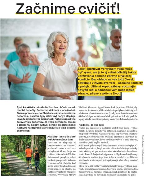 Fotografia seniorov zapojených do skupinových aktivít a spoločných terapií v Agapé Senior Park.