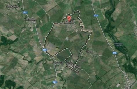 Mapa obce Tešedíkovo s vyznačenou infraštruktúrou