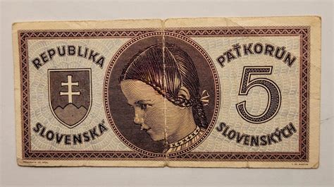 Slovenská bankovka 5 eur a stravný lístok