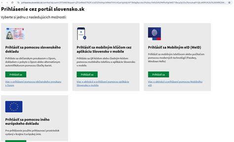 Ilustrácia procesu prihlasovania na portál slovensko.sk pomocou eID karty