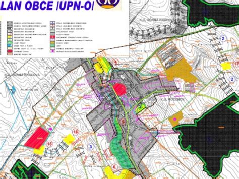 Mapa obce Močenok s vyznačenou polohou Domova dôchodcov