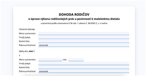 infografika o právach rodičov po rozvode