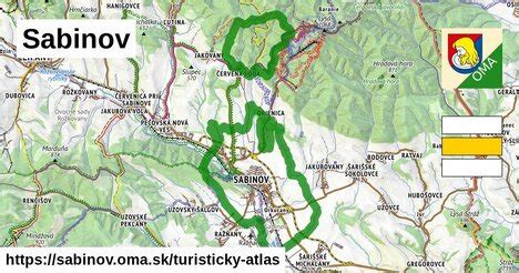Mapa okresov Prešov a Sabinov