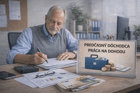 Ilustrácia znázorňujúca limity príjmu pre poberateľov predčasného starobného dôchodku