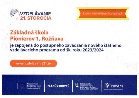 Štruktúra štátneho vzdelávacieho programu pre žiakov s VNP