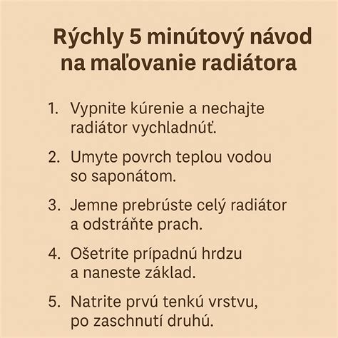 Schematický návod na prípravu pred čistením radiátora